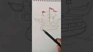 Colour a pirates ship 😊😊short viralvideo art color pencil drawingplease Like and suscribe [upl. by Erastes]