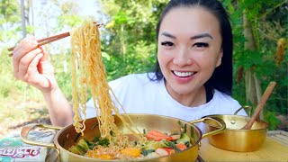 NEW TOM YUM NOODLES SO GOOD LETS EAT  SASVlogs [upl. by Adalbert]