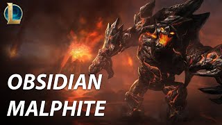 Obsidian Malphite Skin Spotlight from League of Legends [upl. by Katushka]