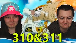 MERRY SAVES THE CREW👒 One Piece Ep 310 amp 311 REACTION amp REVIEW [upl. by Dnomsad]