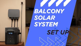 How to install EcoFlow PowerStream Balcony Solar System [upl. by Elynad]