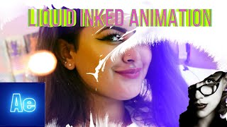 Liquid Inked animation  motion graphics tutorial for beginners  After effects album [upl. by Lambard]