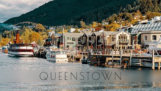 Autumn Walk Around Queenstown New Zealand  The Adventure Capital of the World Binaural 4K [upl. by Nivej]