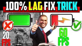 How To Fix LAG in BGMI  100 WORK lag fix Tricks 60 FPS in Low End Device [upl. by Tyre]