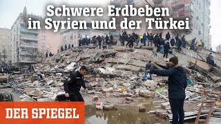 Schwere Erdbeben in Syrien und der Türkei »Es dauerte fast zwei Minuten bis es aufhörte« [upl. by Aliuqet]