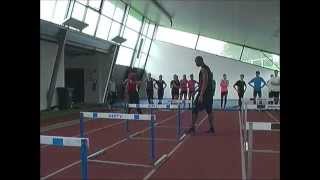 Athletisme BZH 414  Le franchissement de haies 110H400H Colloque sprinthaies Brest 561013 [upl. by Haydon]