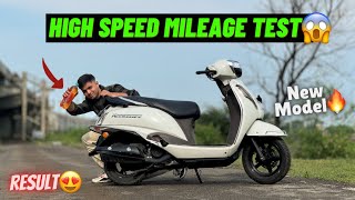 New Access 125 High Speed Mileage Test 🔥  Suzuki Access 125 1L Mileage [upl. by Hertberg]