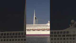 quotAmbiencequot departs Portsmouth short cruise cruiseliner cruiseship ship vessel portsmouth [upl. by Ewer]