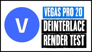 Magix Vegas Pro 20 Deinterlace Render Test  1080i1080p No Loss of Quality [upl. by Ahsinehs384]