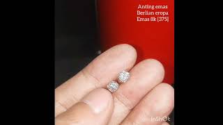 Anting emas tusuk berlian eropa [upl. by Sidky205]