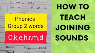 phonics group 2 wordsckehrmdjoining sounds levelupphonics [upl. by Jed]