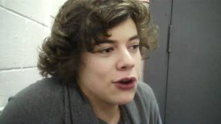 One Directions Harry Styles talks first snogs celeb crushes and man love [upl. by Aluap]