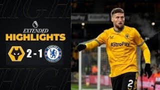 Wolves vs Chelsea 21 Extended Highlights  Premier League 24122023 [upl. by Akinek]