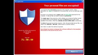 CryptoLocker Ransomware Attempted Demonstration Read Description [upl. by Dehsar473]