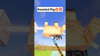 Minecraft Roasted Pig🔥🐷 Worlds Smallest Violin shorts minecraft [upl. by Rainger]