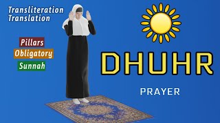 How to Pray Dhuhr for women with full instructions Subtitle ENAR [upl. by Les485]