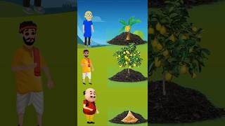 Mera ped bada ho gya motupatlu shorts short cartoon moralstories [upl. by Aleafar]