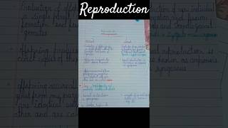 reproduction reproductionpart asexualreproduction sexual biologyscience study📝 virulshorts😱 [upl. by Rame805]