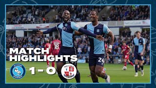 HIGHLIGHTS  Wycombe 1  0 Crawley [upl. by Eniamrahs]