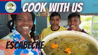 Belizian family get down in the kitchen in San Pedro🇧🇿 escabeche cooking belizeisland [upl. by Craw]