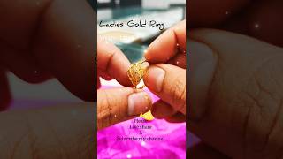 🦋Latest casting Ladies Gold Ring Design trending jewellery ring ytshorts shorts ringlovers [upl. by Haodnanehs913]