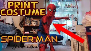 SpiderMan Homecoming PrintCostume Suit Review My Best SpiderMan Suit YET [upl. by Nelrac]