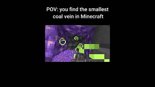 when i found coal vein😵‍💫😏 shortfeed minecraft wronggamerz [upl. by Munn]