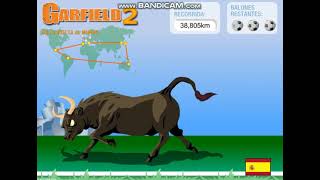 PC Browser Flash Longplay 86 Garfield 2 Around the World Espańol [upl. by Haldis827]