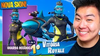 COMPREI A NOVA SKIN DA MERGULHADORA ÉPICA E MATEI GERAL  Fortnite Battle Royale [upl. by Eseer361]