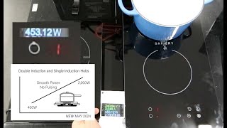 Safiery Double Induction Cooktops Now are Smooth Power No Pulsing and matching 2000W Inverter [upl. by Kcirde178]