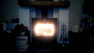 Lighting my clearview 500 woodburning stove [upl. by Newlin784]