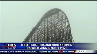 Roller coaster and kidney stone study wins prize [upl. by Marlon]