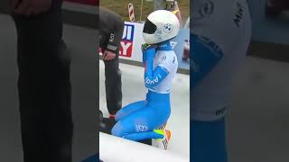 Italian skeleton bobsledder Alessia Crippa In Sledding Camera Man Had Them Angles [upl. by Chadd376]