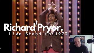 FIRST TIME REACTING TO Richard Pryor Stand Up  The Midnight Special  August 17 1973 [upl. by Querida]