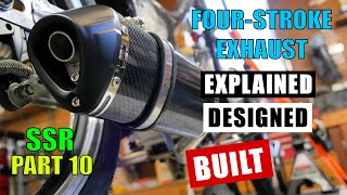 Explaining Designing And Building A Single Cylinder FourStroke Exhaust Pipe  SSR Part 10 [upl. by Elimaj]