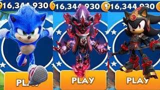 Sonic Dash  Sonic VS Oni Mephiles VS Warrior Shadow  Movie Sonic vs All Bosses Zazz Eggman [upl. by Tavy962]