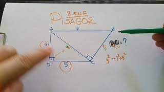 Pisagor bağıntısı 8sınıf  2 dönem 2 yazılı matematik 8sınıf [upl. by Nylimaj423]