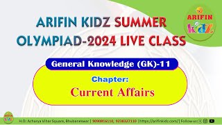 Std5 amp 6  Current Affairs  General Knowledge  class by Arifinkidz [upl. by Bigelow]