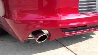 2013 MUSTANG ROUSH EXHAUST VS STOCK EXHAUST [upl. by Iur]