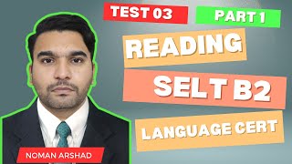 Language Cert Reading Test 3  Part 1  Level B2  SELT [upl. by Rothschild519]