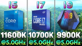 Core i5 11600K OC vs Core i7 10700K OC vs Core i9 9900K OC  PC Gameplay Tested [upl. by Dirraj]