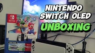 Unboxing Nintendo Switch OLED  gameplays [upl. by Onairpic]