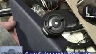 How To Install Car Speakers w Passive CrossOvers Mid Drivers amp Tweeters  Stereo System Tutorial [upl. by Nell]