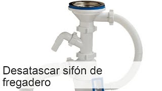 Cómo montar un sifón de fregadero cómo instalar un sifón de fregadero instalación correcta [upl. by Eednyl]