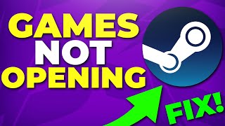 Fix Steam Games Not Launching  Game Crash Solved [upl. by Haduj]