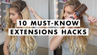 Easy Hair Extensions Hacks  Luxy Hair [upl. by Neyrb]