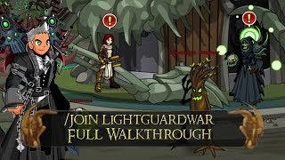 AQW join lightguardwar Full Walkthrough  War Meter 100 [upl. by Yhpos]