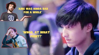 Arteezy disagrees to Gorgcs HOT take about AME [upl. by Arny]