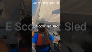 E Scow Jetsled Up Close sailboat sailingvideo racingboat [upl. by Gianni]