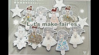 Lets make fairies Easy but stunning result made from Fabric Scraps Best Christmas present [upl. by Ackerman]